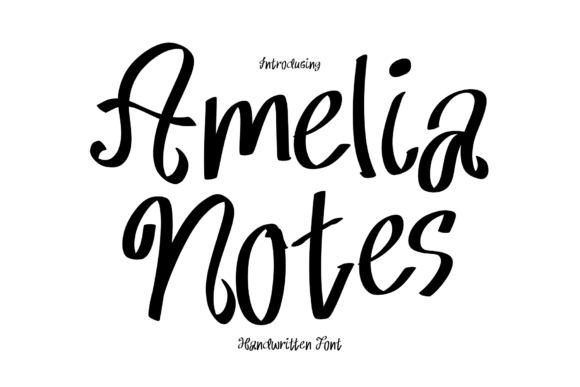 Amelia Notes: A Handwritten Font for Creative Crafters