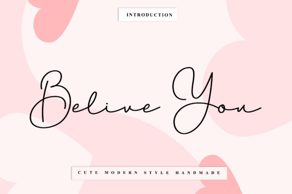 Belive You: A Timeless Script Font for Editorial Design