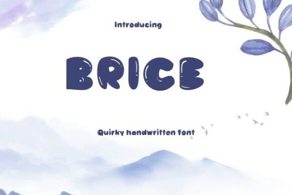Brice: A Handwritten Font for Creative Crafters