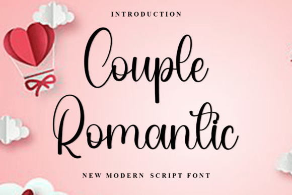 Couple Romantic: A Festive Font for Seasonal Campaigns