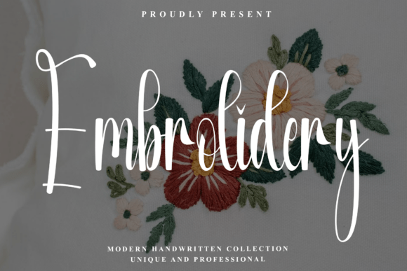 Embrolidery: A Font for Crafting with Clarity and Elegance
