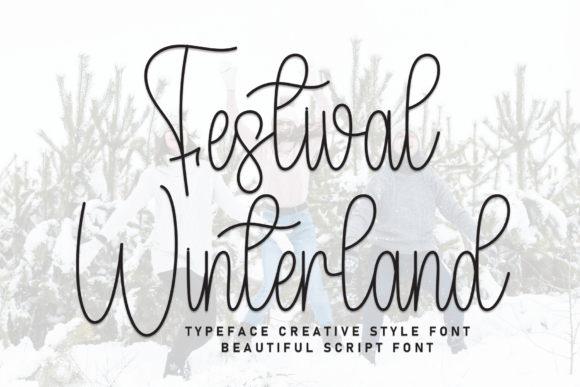 Festival Winterland: A Delightful Script Font for Digital Design