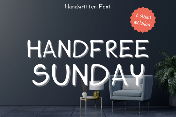 Handfree Sunday: A Playful Typographic Companion for Creative Projects