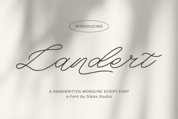 Landert: A Script Font with Signature Grace
