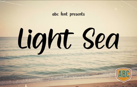 Light Sea: A Script Font for Editorial Elegance