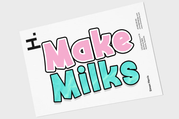 Make Milks: A Script Font That Elevates Your Brand