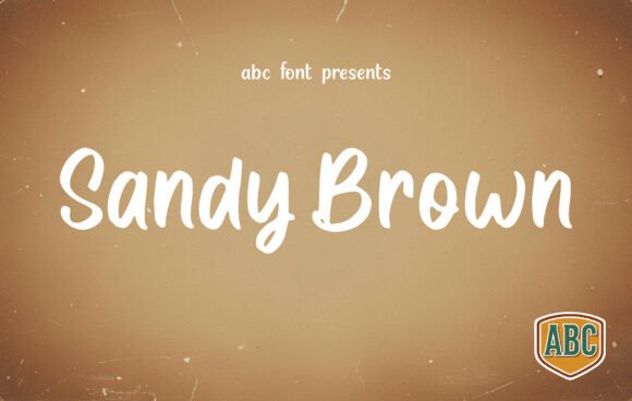 Sandy Brown: A Script Font for Warmth and Readability