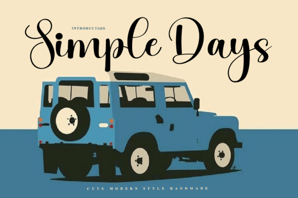 Simple Days: A Script Font That Elevates Digital Branding