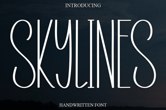 Skylines: A Script Font for Web Design and Brand Identity