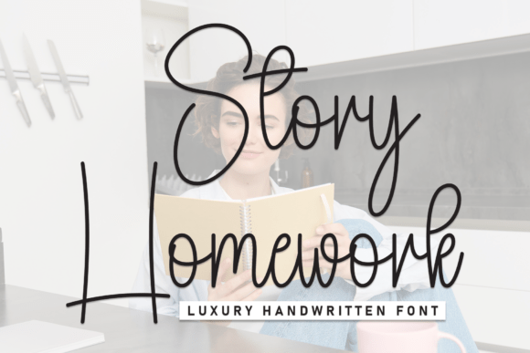Story Homework: A Script Font for Digital Storytelling